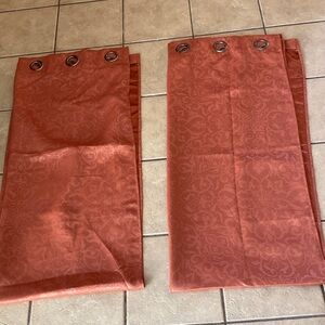 Home Essentials Rust Grommet Top Drapery Panels